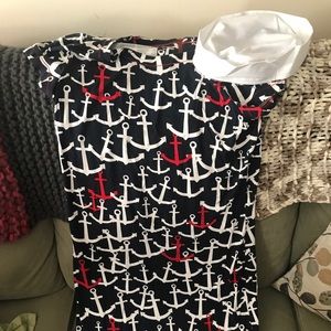 Sailor type dress with hat